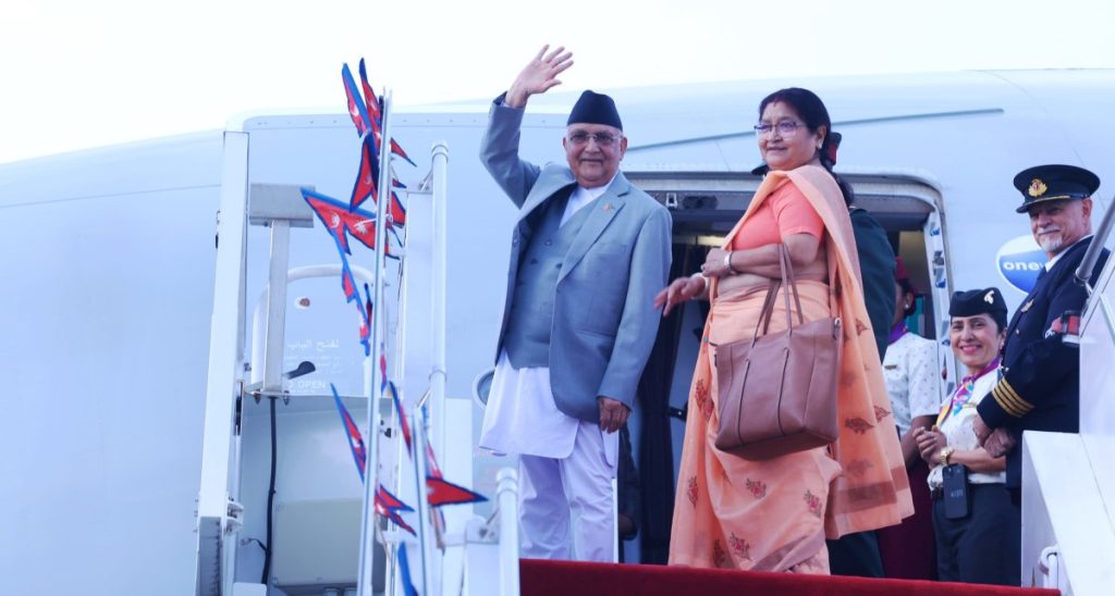 प्रधानमन्त्री ओली स्पेन प्रस्थान