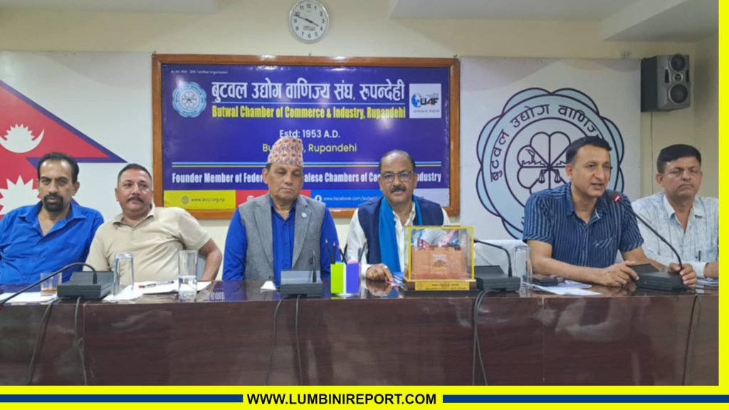 नवलपरासी उद्योग वाणिज्य संघको टोलीलाई बुटवलमा स्वागतः ‘मोतिपुर औद्योगिक क्षेत्रको निर्माणसंगै औद्योगिक विकासले गति लिनेछ’